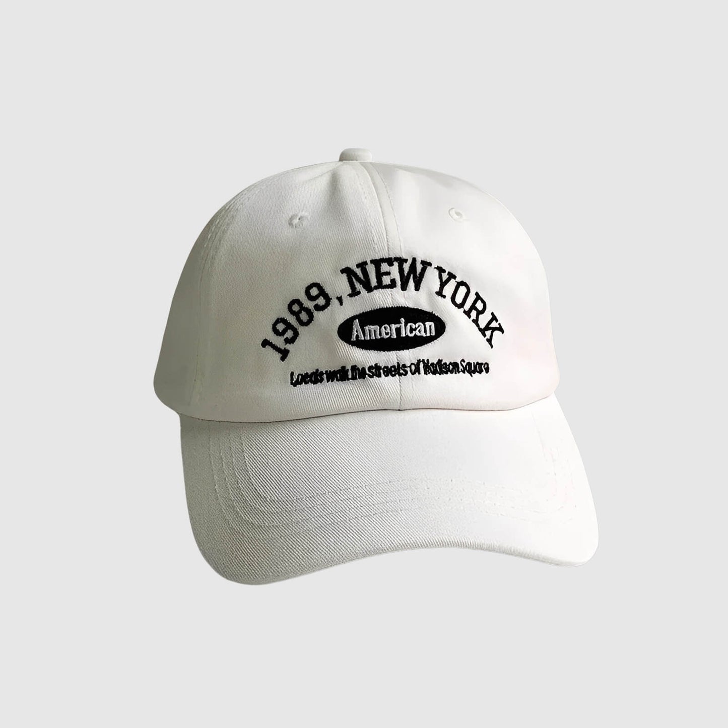 Casquette rétro coréenne – lettre brodée, style street