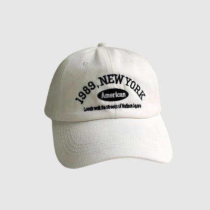 Casquette rétro coréenne – lettre brodée, style street