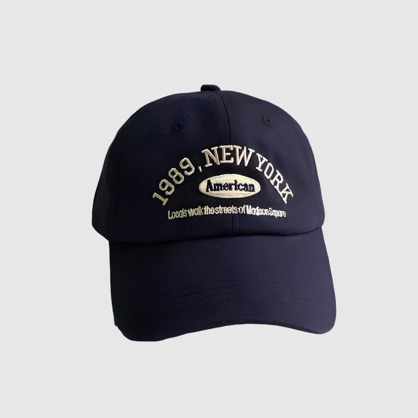 Casquette rétro coréenne – lettre brodée, style street