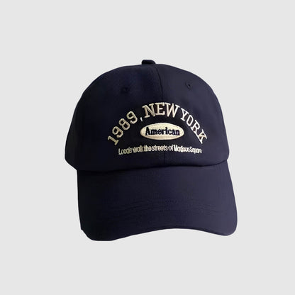 Casquette rétro coréenne – lettre brodée, style street