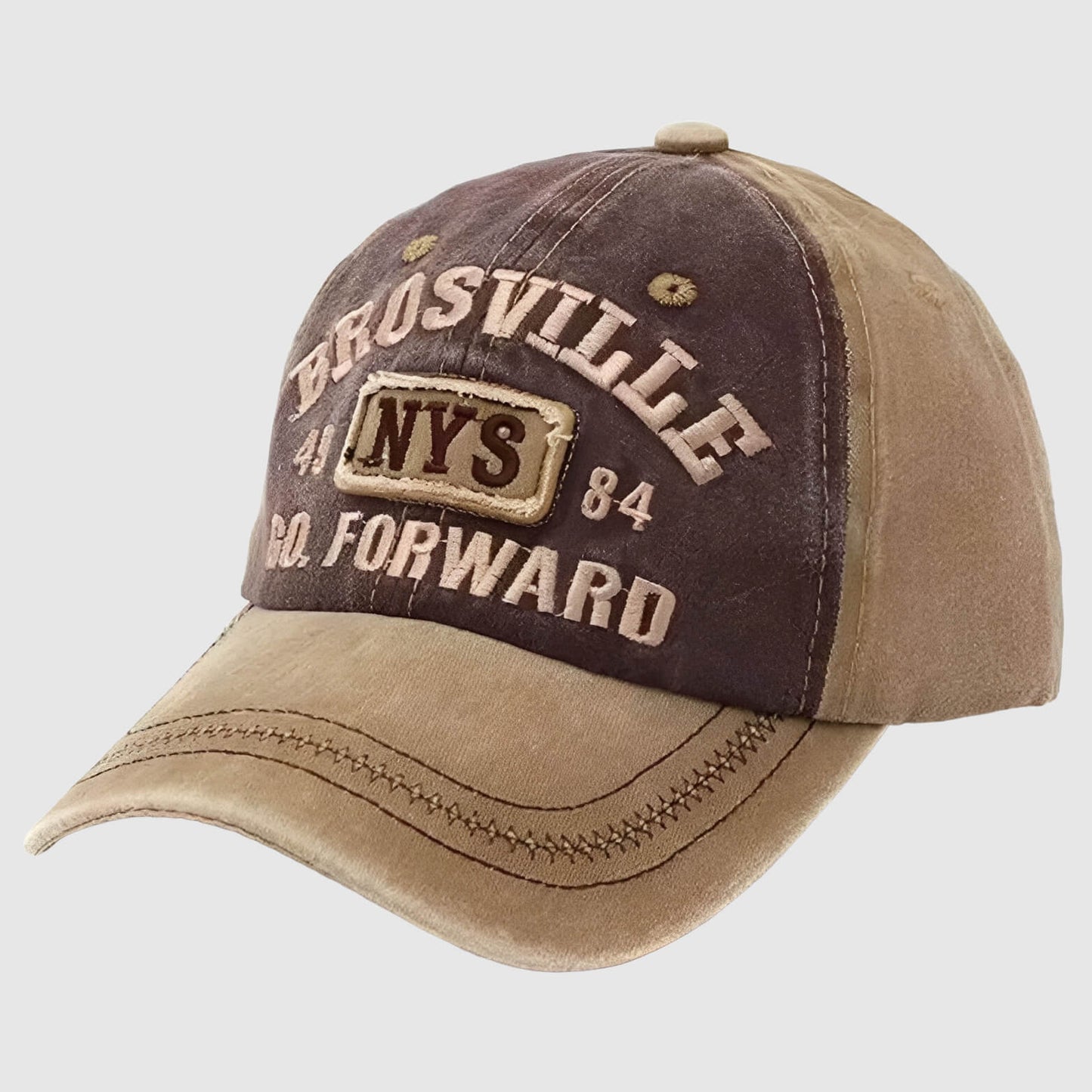 Casquette rétro lettre brodée – esprit Y2K en coton délavé