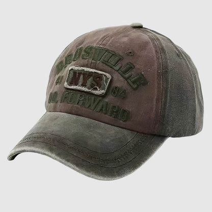 Casquette rétro lettre brodée – esprit Y2K en coton délavé