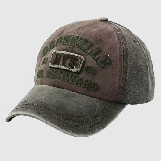 Casquette rétro lettre brodée – esprit Y2K en coton délavé