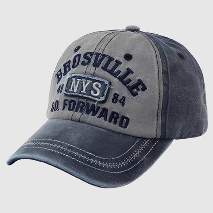 Casquette rétro lettre brodée – esprit Y2K en coton délavé