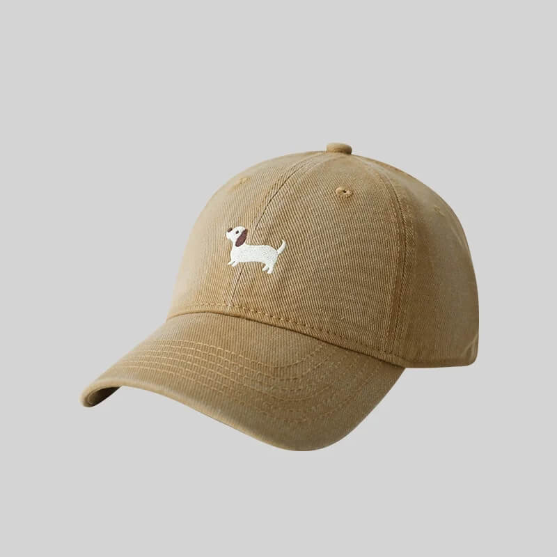 Casquette teckel brodé – casual et pleine de caractère