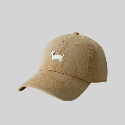 Casquette teckel brodé – casual et pleine de caractère