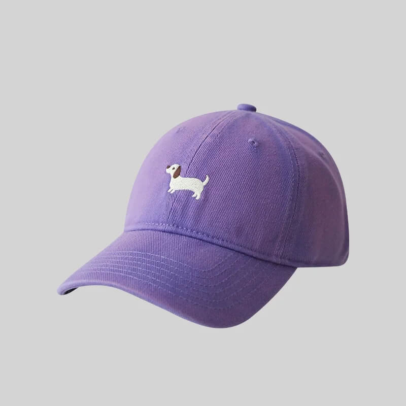 Casquette teckel brodé – casual et pleine de caractère