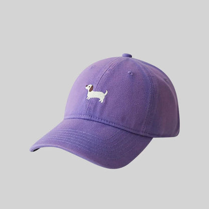 Casquette teckel brodé – casual et pleine de caractère