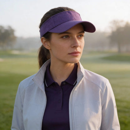 Casquette visière de golf – violette ou bleue, style sport chic
