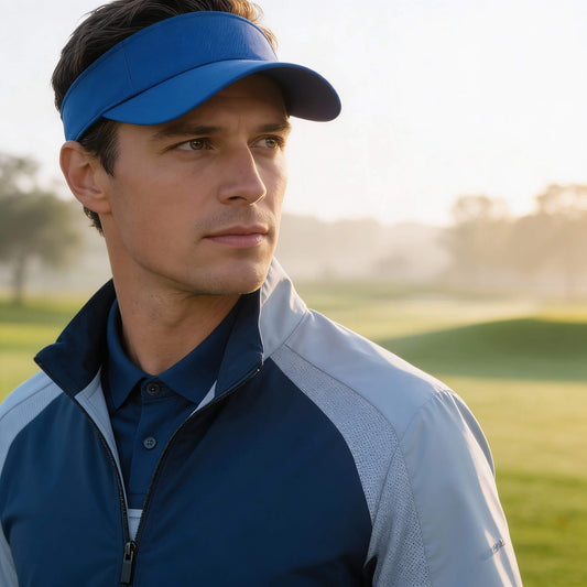 Casquette visière de golf – violette ou bleue, style sport chic