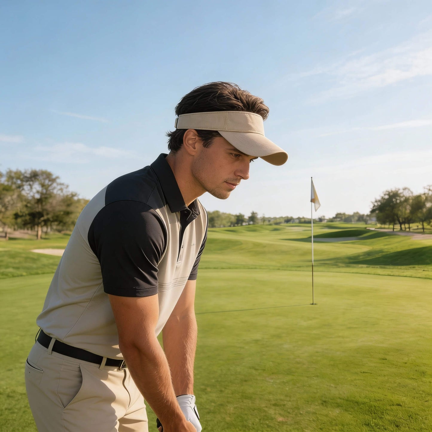 Casquette visière de golf – couleurs classiques et vitaminées