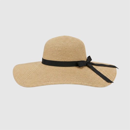 Chapeau de paille d’été pour femme à large bord