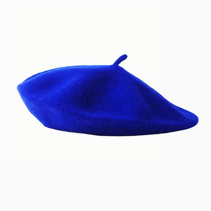 Béret basque en laine pour femme au charme vintage