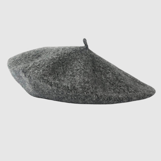 Béret basque en laine pour femme au style vintage sophistiqué