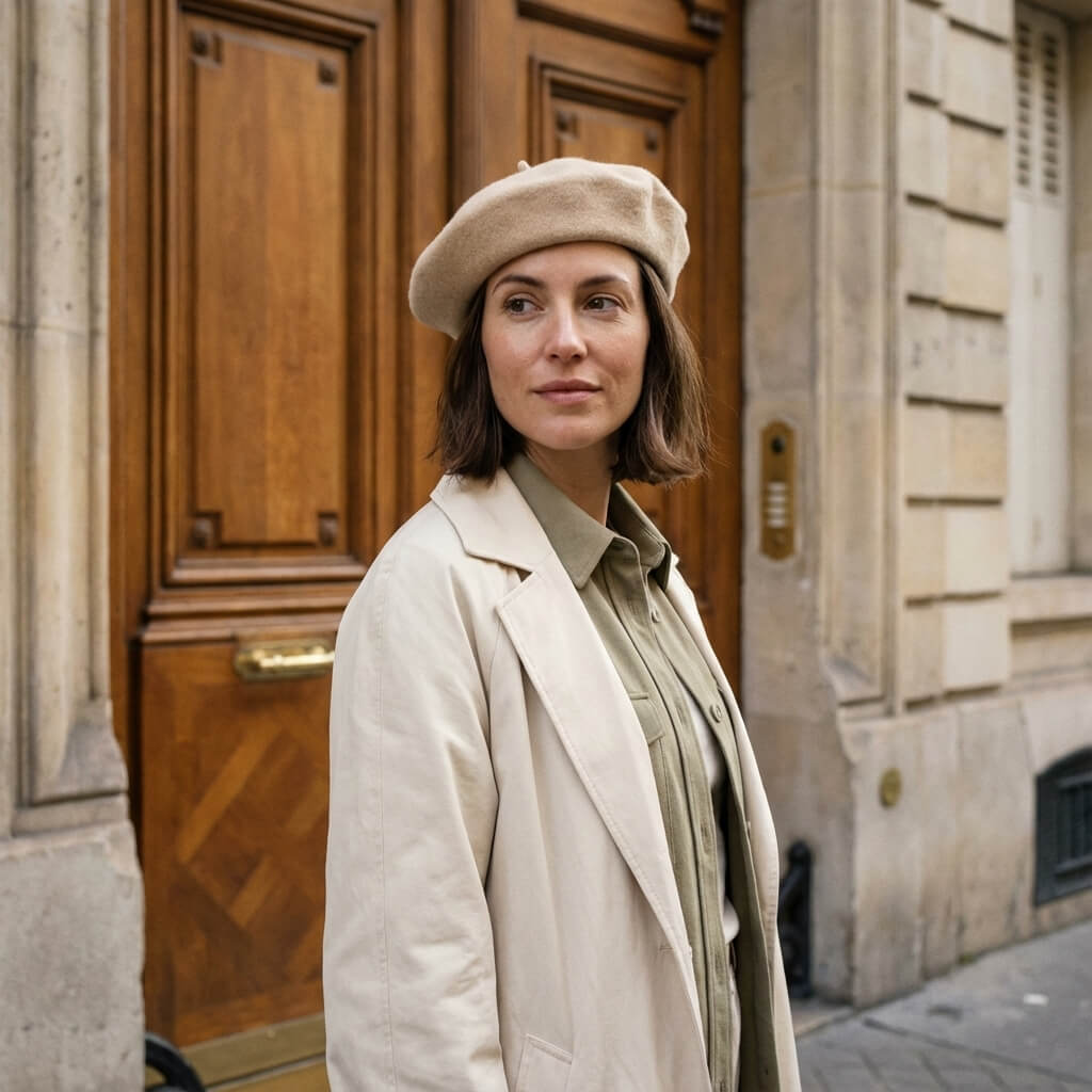 Béret basque en laine unisexe au style vintage intemporel