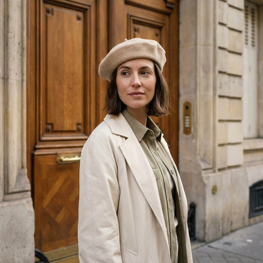 Béret basque en laine unisexe au style vintage intemporel