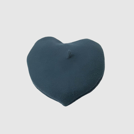 Béret en laine forme de cœur pour femme