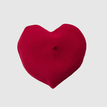 Béret en laine forme de cœur pour femme