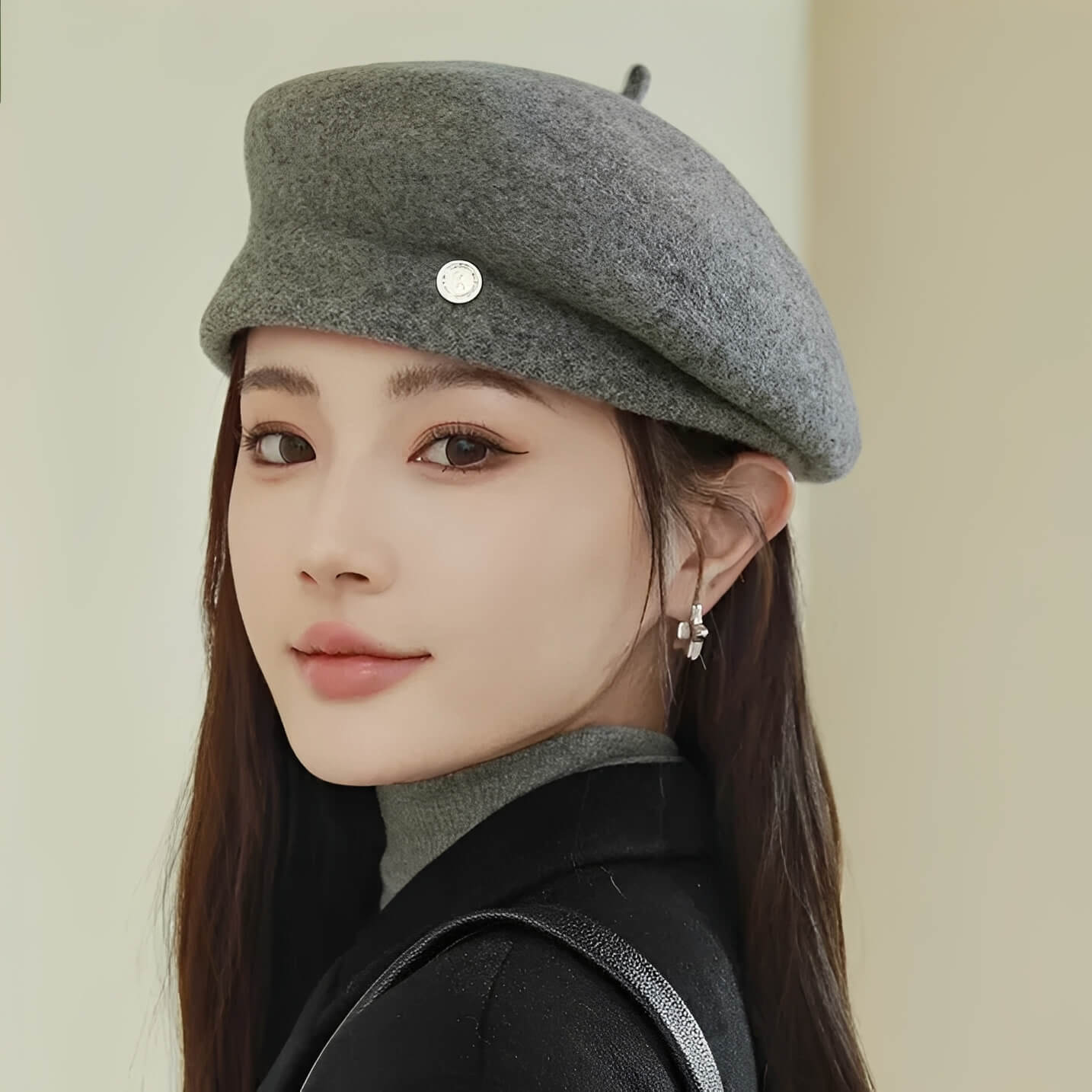 Béret en laine pour femme au charme rétro