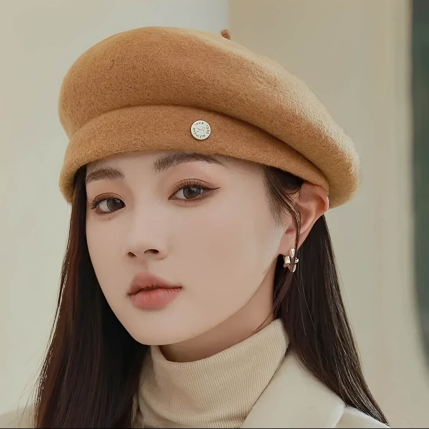 Béret en laine pour femme au charme rétro