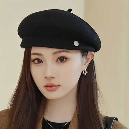 Béret en laine pour femme au charme rétro