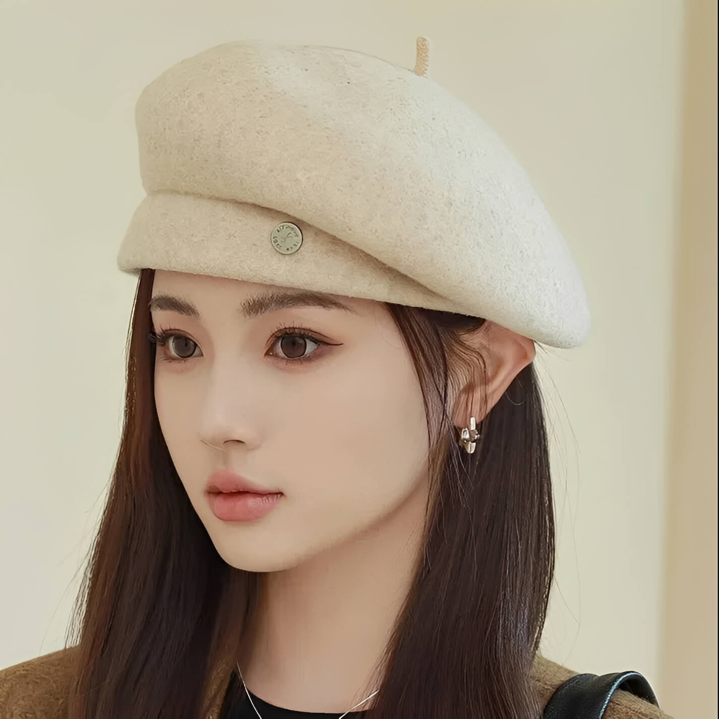 Béret en laine pour femme au charme rétro