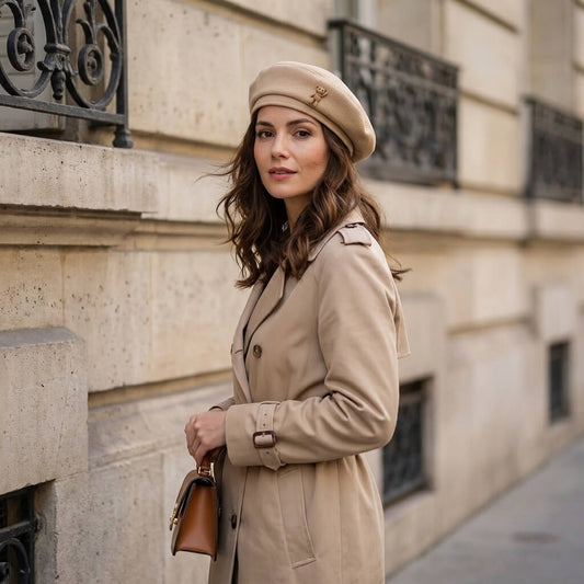 Béret ours pour femme au style artiste français