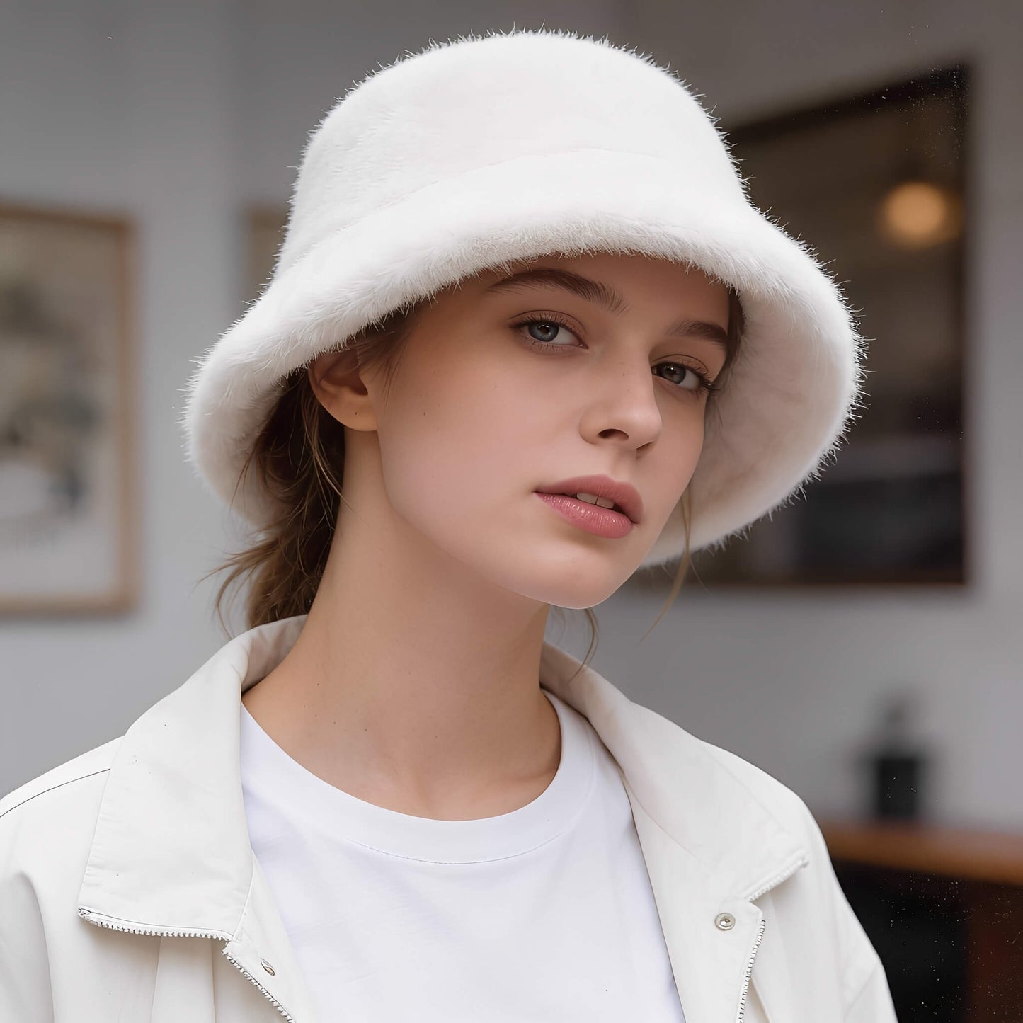 Bob fourrure peluche pour femme