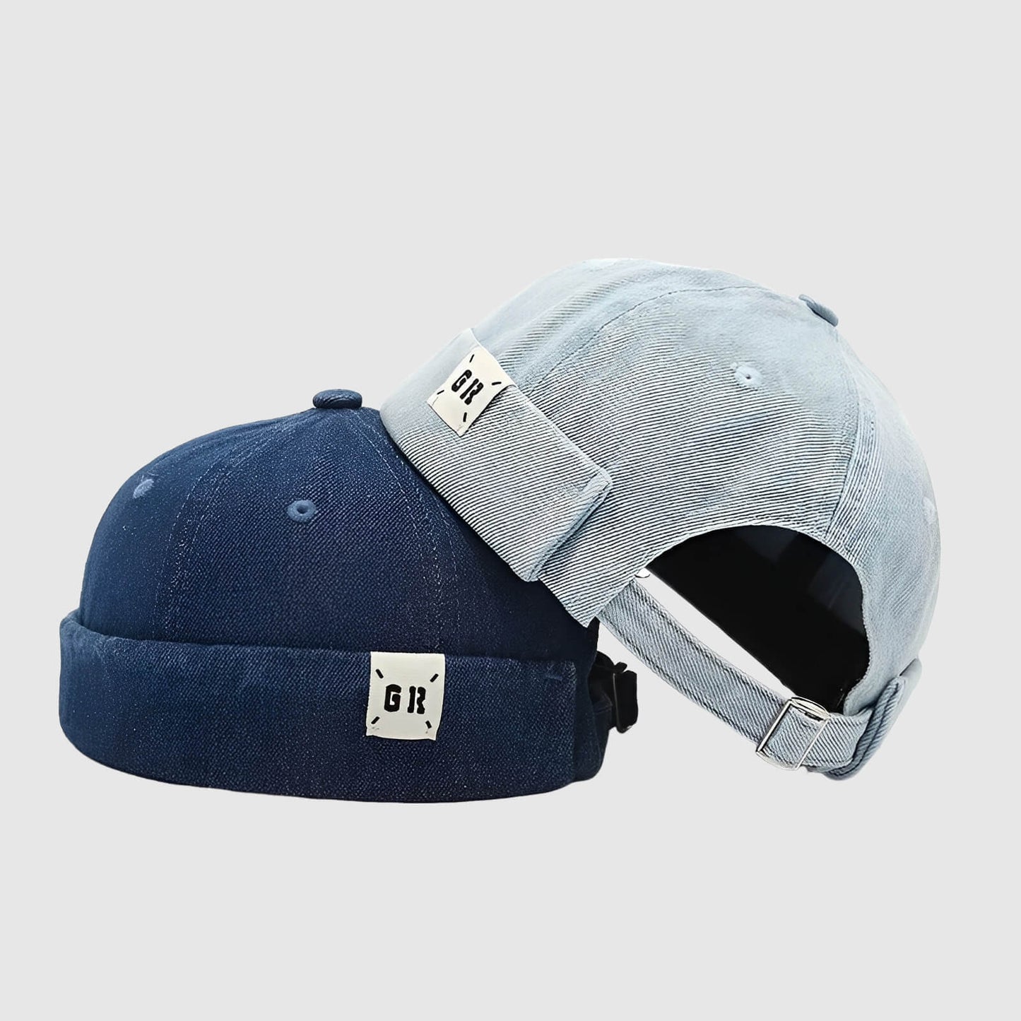 Bonnet docker en denim – style street rétro unisexe