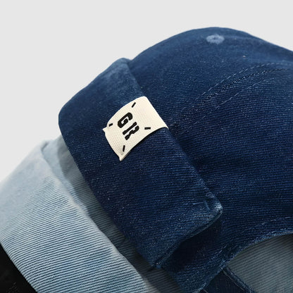 Bonnet docker en denim – style street rétro unisexe