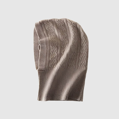 Bonnet écharpe femme hiver torsadé