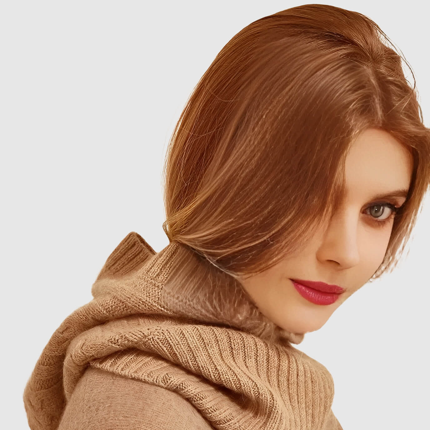 Bonnet écharpe femme hiver torsadé