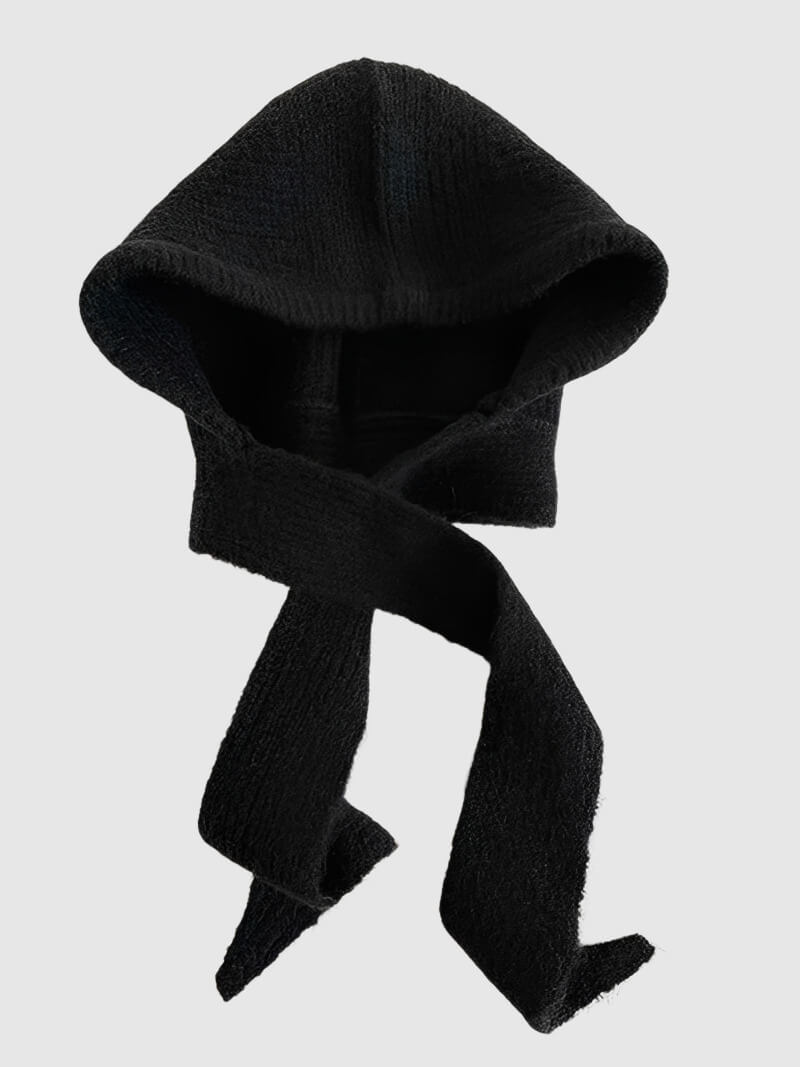 Bonnet écharpe chaud pour femme à col montant