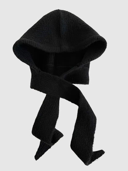 Bonnet écharpe chaud pour femme à col montant