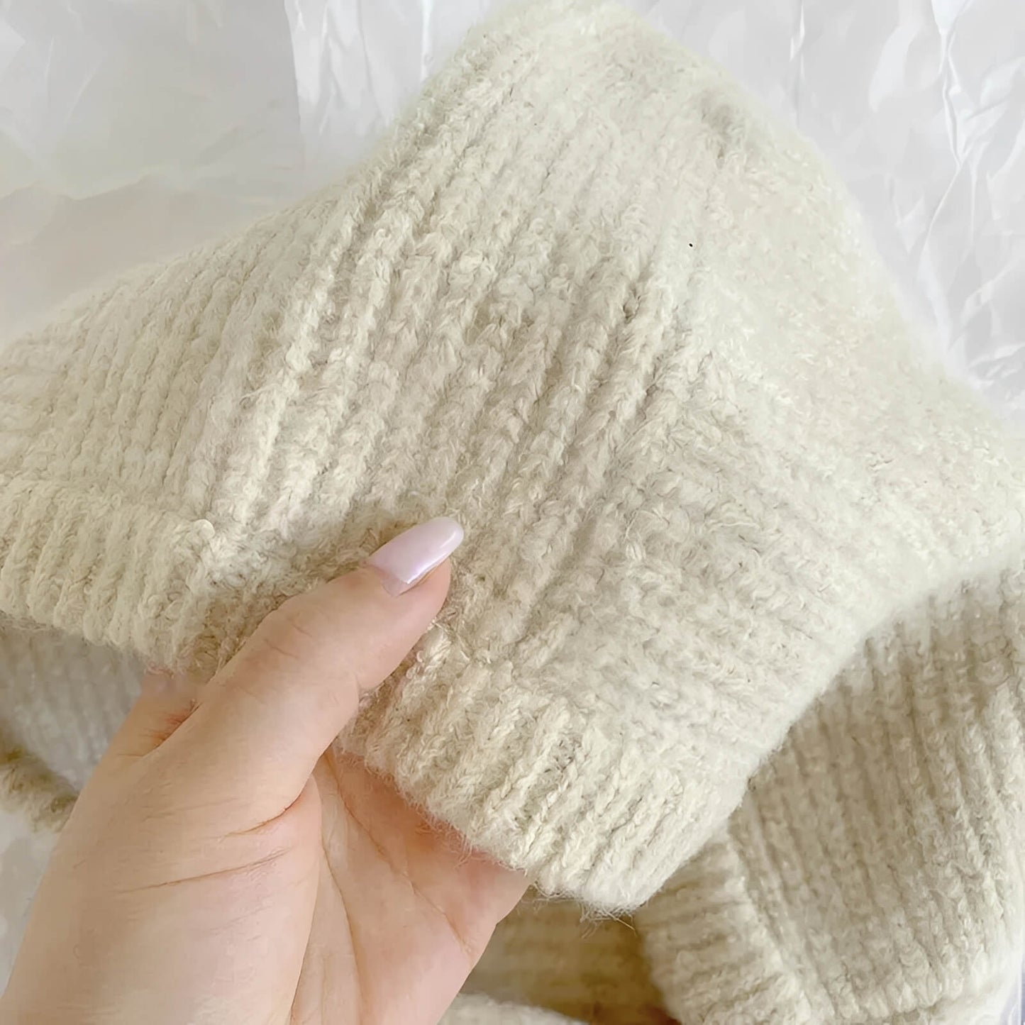 Bonnet écharpe chaud pour femme à col montant