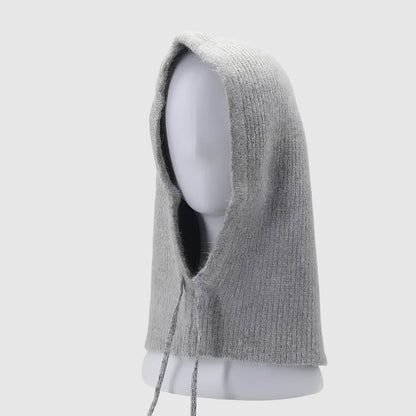 Bonnet écharpe chaud pour femme en maille douce
