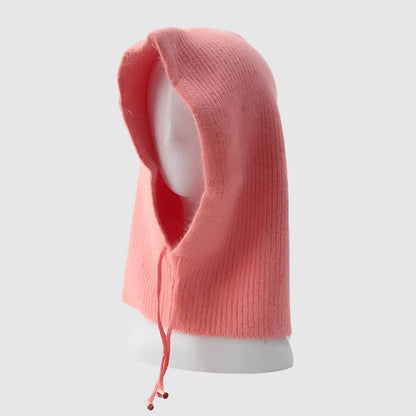 Bonnet écharpe chaud pour femme en maille douce