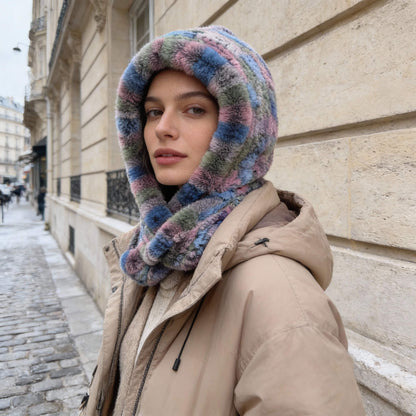 Bonnet écharpe  – ensemble 2‑en‑1 chaud et élégant