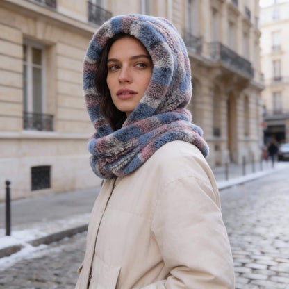 Bonnet écharpe  – ensemble 2‑en‑1 chaud et élégant
