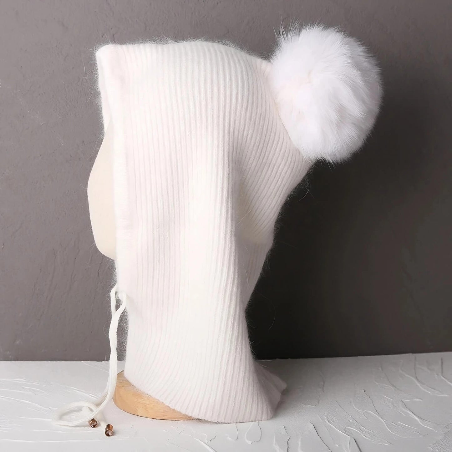 Bonnet écharpe femme hiver doux et chaud