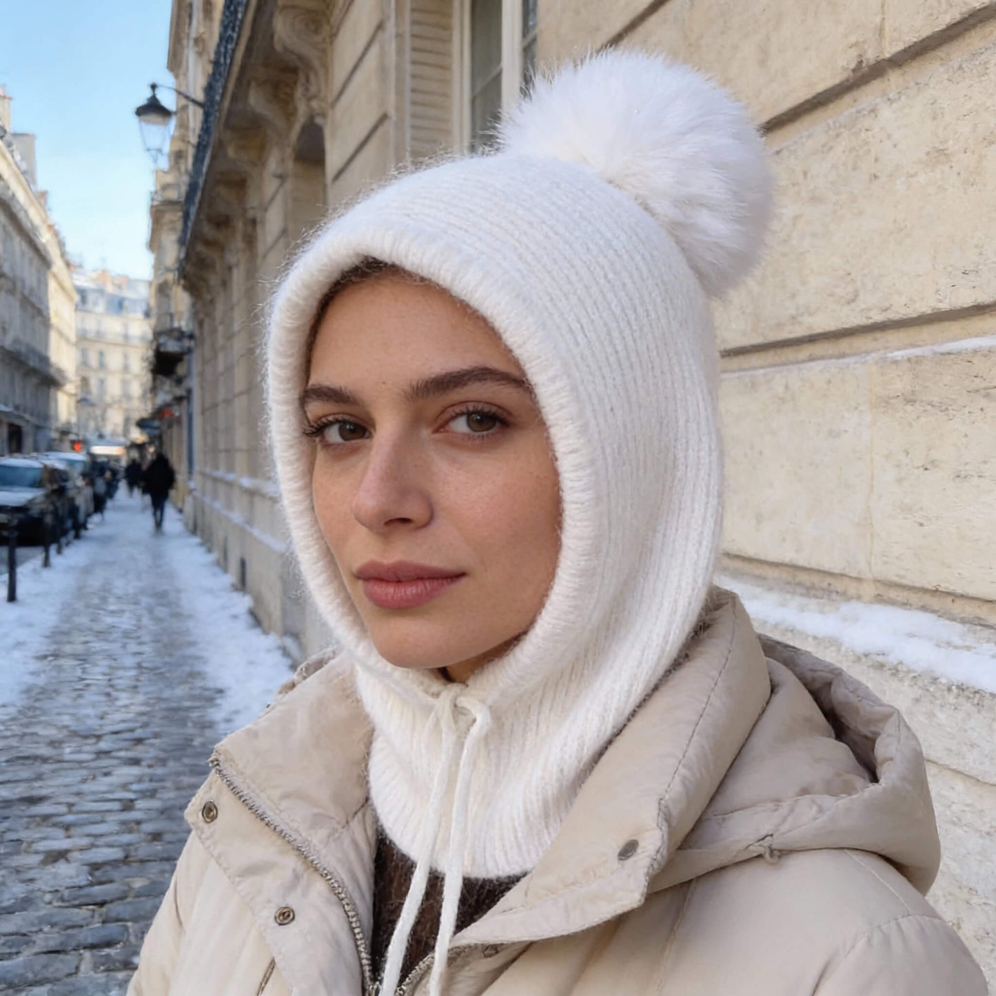 Bonnet écharpe femme hiver doux et chaud