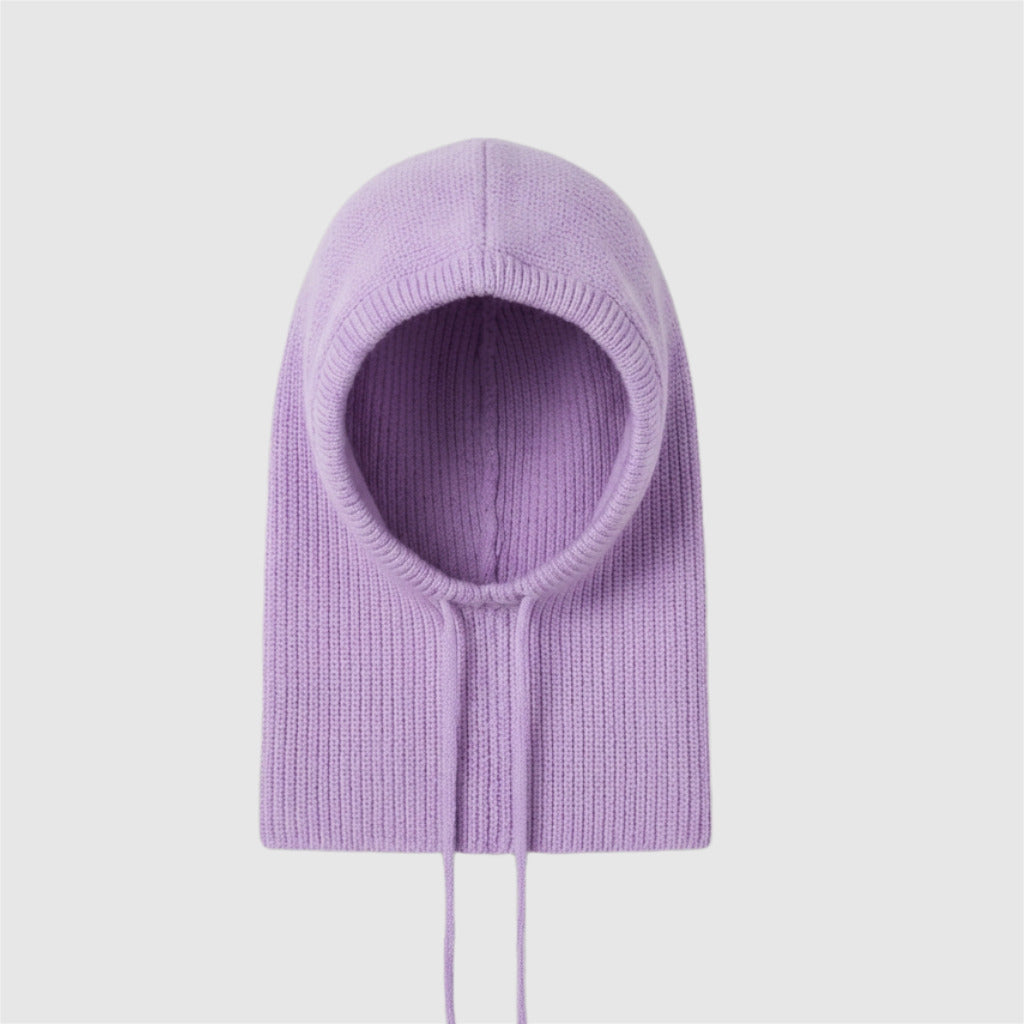 Bonnet écharpe femme hiver chaud à capuche