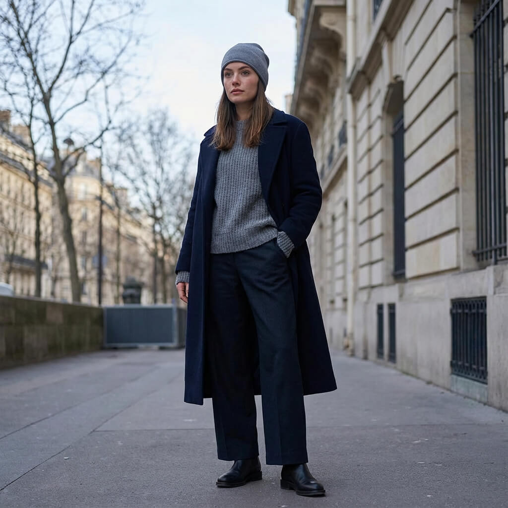 Bonnet en cachemire unisexe – chaleur douce et style couple raffiné
