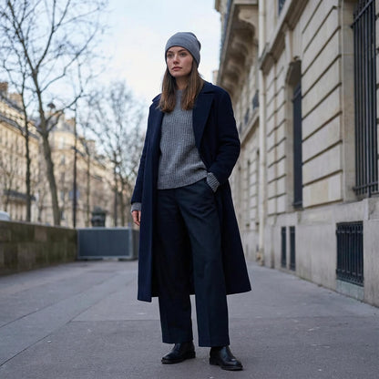 Bonnet en cachemire unisexe – chaleur douce et style couple raffiné