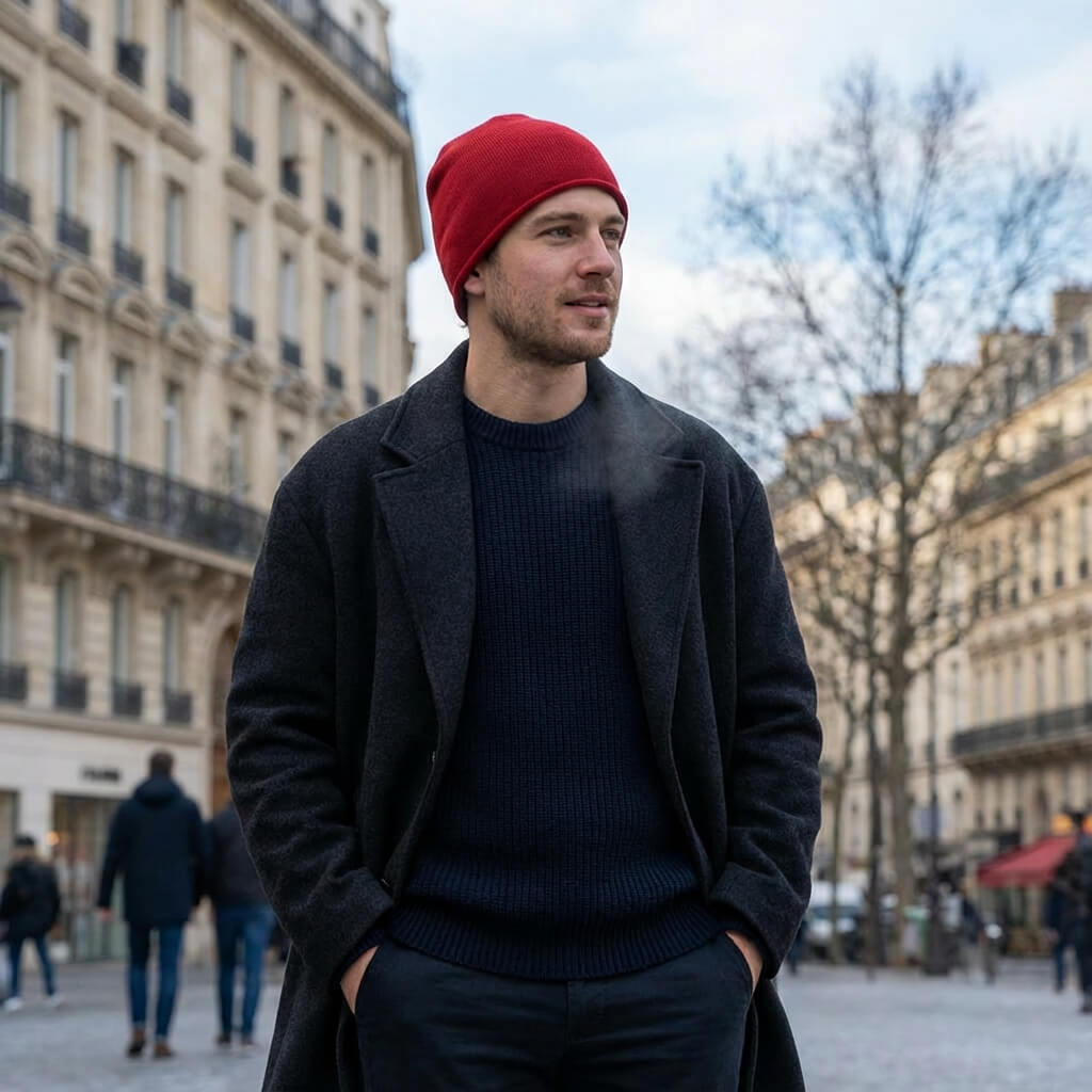 Bonnet en cachemire unisexe – chaleur raffinée et confort absolu