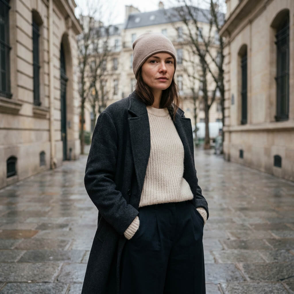 Bonnet en cachemire unisexe – chaleur raffinée et confort absolu