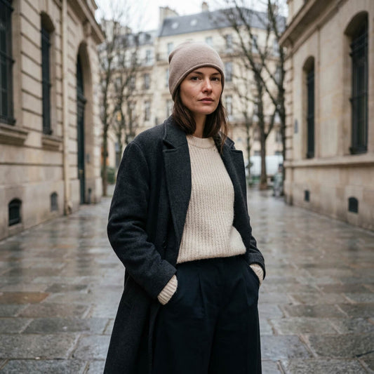 Bonnet en cachemire unisexe – chaleur raffinée et confort absolu