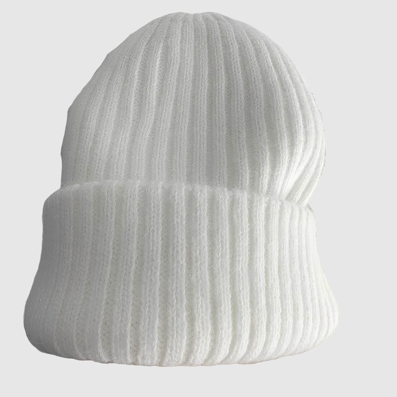 Bonnet en laine femme hiver à double épaisseur