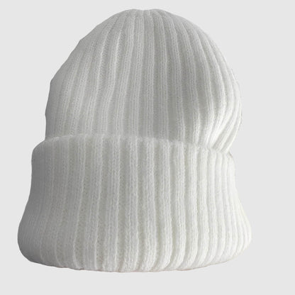 Bonnet en laine femme hiver à double épaisseur