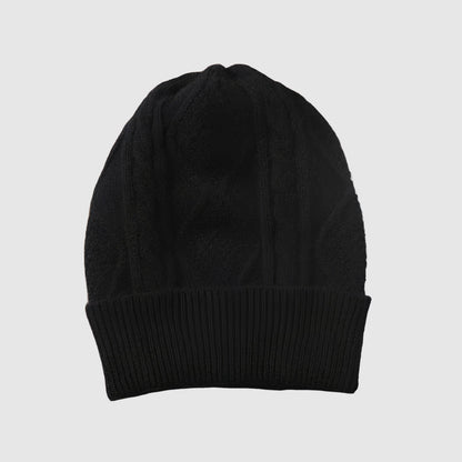 Bonnet en laine pour femme motif losange